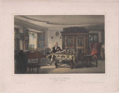 Mozart Composing by Artist Unknown