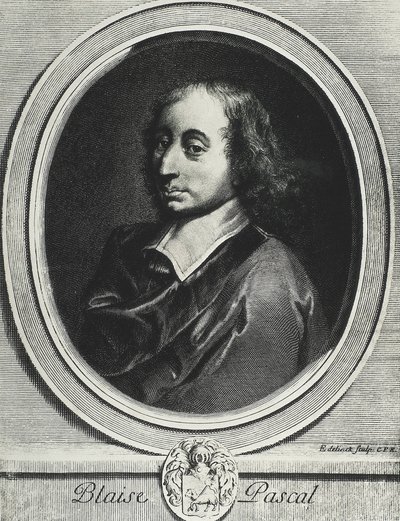 Blaise Pascal (1623-1662). French mathematician, physicist and philosopher. Engraving by Artist Unknown