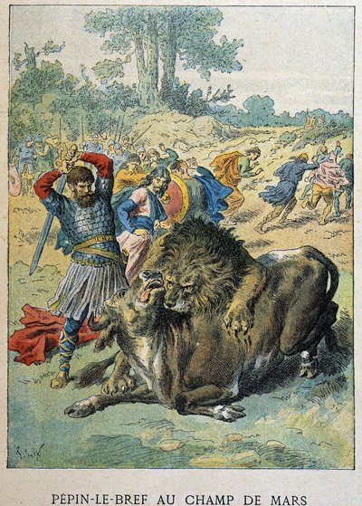 Pepin the Short at Champ de Mars around 750 by Artist Unknown