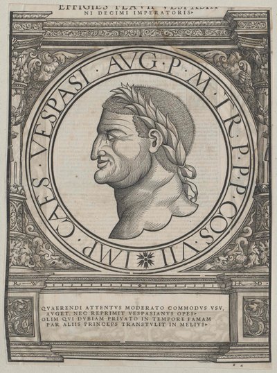 Roman Emperor Vespasian by Artist Unknown