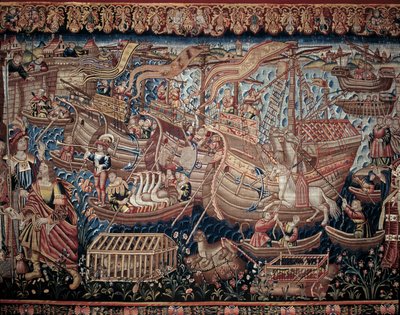 The Portuguese Navigator Vasco de Gama (1459-1524) Arrived in Calicut in India in 1498 (detail) by Artist Unknown