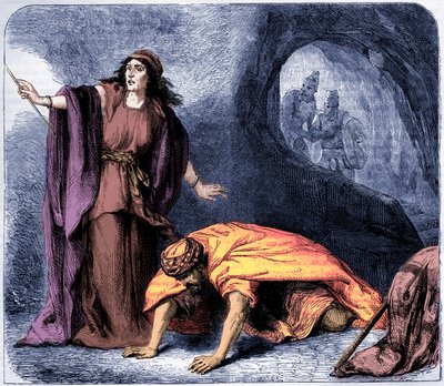 The Raising of Samuel by the Witch of Endor by Artist Unknown