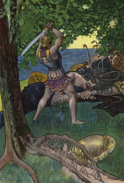 Perseus cutting off the head of Medusa by Artus Scheiner
