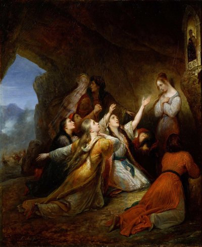 Greek Women Imploring the Virgin for Assistance by Ary Scheffer