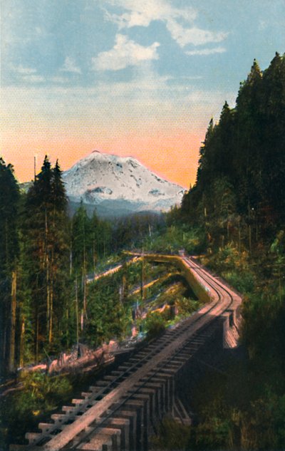 Mount Rainier from the C. M. & P. S. R. R. by Asahel Curtis