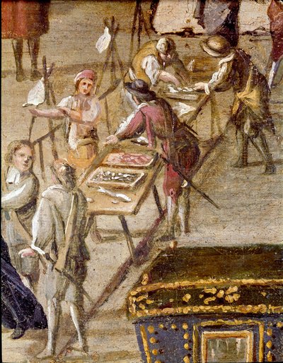 Place of the court of the Vicaria in Naples at the time of the revolution of Masaniello (detail) by Ascanio Luciani