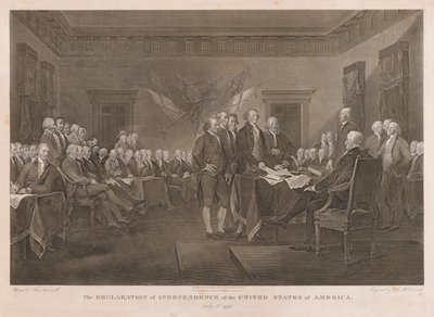 Signing the Declaration of Independence by Asher Brown Durand