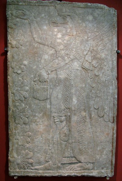 Relief from the Palace of Ashurnasirpal II at Kalhu, Nimrud, 9th Century BC by Assyrian Art.