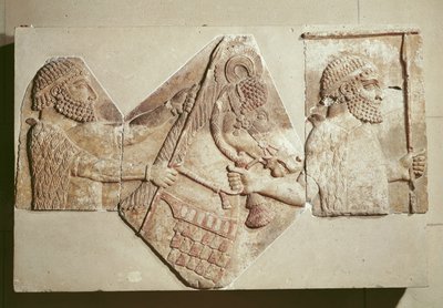 Fragment of a Relief Depicting Median Tributaries by Assyrian School