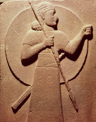 Relief Depicting a Hittite Warrior, from Carchemish by Assyrian School