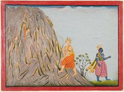 King Muchukunda Enters the Realm of Mount Gandhamadana to Attain Salvation by attributed to Fattu