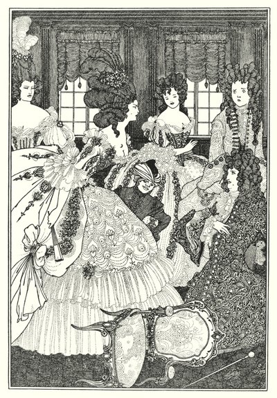 The Battle of the Beaux and the Belles by Aubrey (after) Beardsley