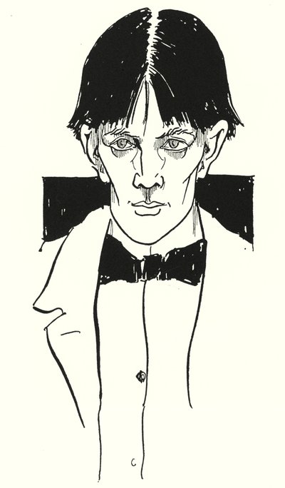 A portrait of Aubrey Beardsley by himself by Aubrey Beardsley