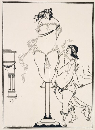 Juvenal Scourging Woman by Aubrey Beardsley