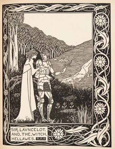 Sir Launcelot and the Witch Hellawes by Aubrey Beardsley