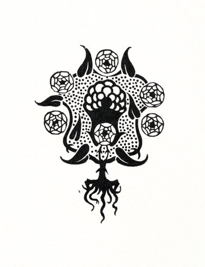 Small design for the front cover of Salome by Aubrey Beardsley