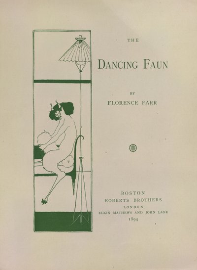 The Dancing Faun, Decorated Book Paper for 