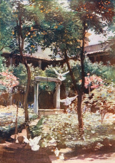 Rome: Cloister of S Giovanni degli Genovesi by Aubrey Waterfield