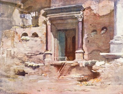 Rome: The Door of the Temple of Romulus, Forum by Aubrey Waterfield