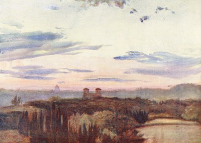 Rome: Villa Medici and Dome of St. Peter