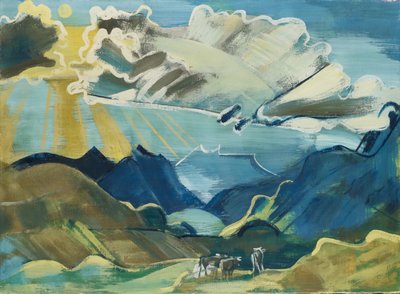 Balmalp with Schächental and Uri Rotstock by August Babberger