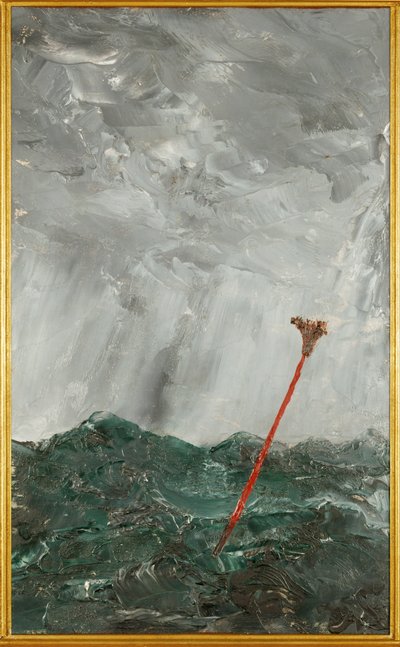 Stormy Sea. Red Stick by August Johan Strindberg