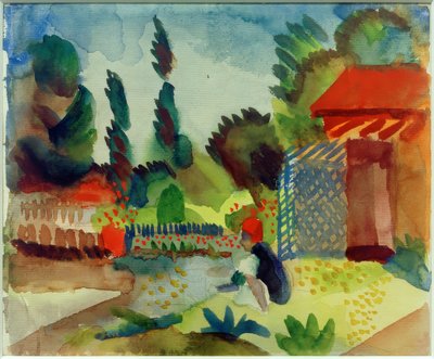 Garden Cottage by August Macke