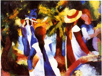 Girls under Trees by August Macke