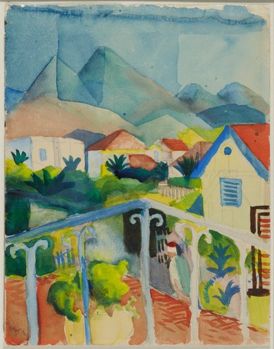 St. Germain near Tunis by August Macke