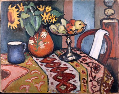 Still Life with Sunflowers II by August Macke