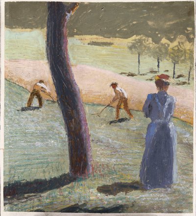Workers in a Field at Kandern, 1907 by August Macke