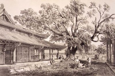 The Temple of Buddha in the Honan Suburbs of Canton, plate 24 from 
