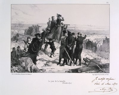 The Day of the Battle, Siege of Paris, Franco-Prussian War by Auguste Bry