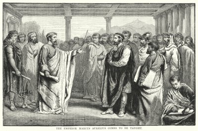 The Emperor Marcus Aurelius Comes to Be Taught by Auguste Francois (after) Laby