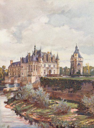 France: The Chateau De Chenonceaux by Auguste Gerardin