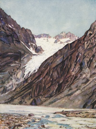 The Glacier Blanc of Mt Pelvoux by Auguste Gerardin