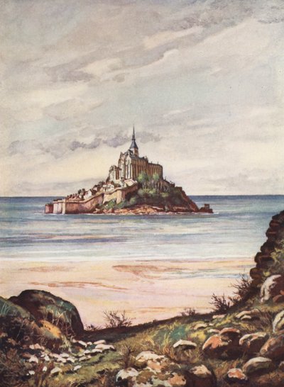 France: Le Mont Saint-Michel by Auguste Gerardin