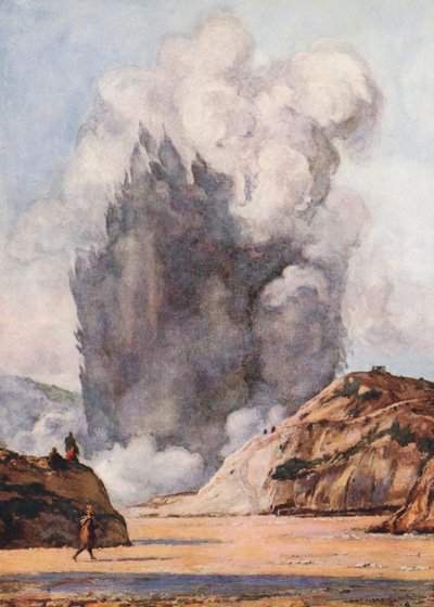 The Black Geyser, New Zealand by Auguste Gerardin