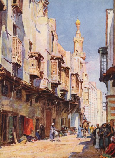 The Old Cairo, Egypt by Auguste Gerardin