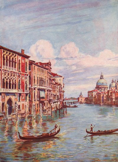 Venice, The Grand Canal, Italy by Auguste Gerardin