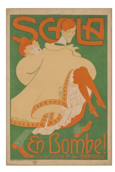 Scala. In Bomb, Play by J. Sardou by Auguste Jean Baptiste Roubille