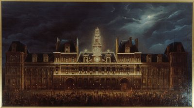 Illumination of the Hôtel de Ville for the King