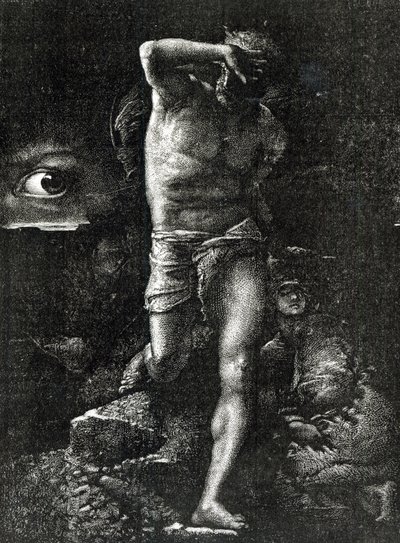 The Conscience or, The Eye Watching Cain, from La Legende des Siecle by Victor Hugo by Auguste Joliet