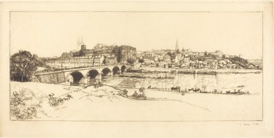 Angers - Panoramic View by Auguste Lepere
