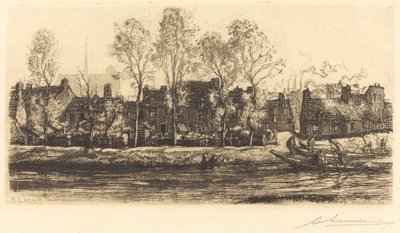 Banks of the Somme at Amiens by Auguste Lepere
