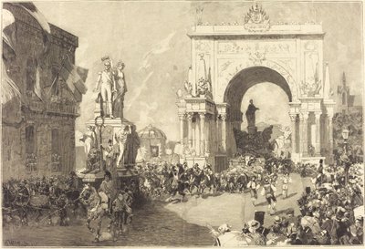 Jubilee Celebrations of Brussels by Auguste Lepere