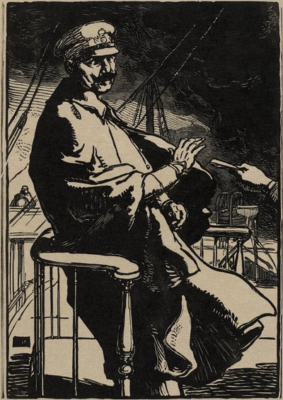Emperor Wilhelm on his Yacht by Auguste Lepere