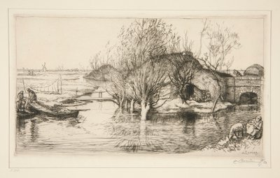 The Flooded Hovel (Vendee) by Auguste Lepere