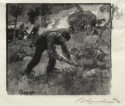 Heather Pullers by Auguste Louis Lepère