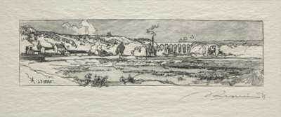 Pond of Issy les Moulineaux by Auguste Louis Lepère